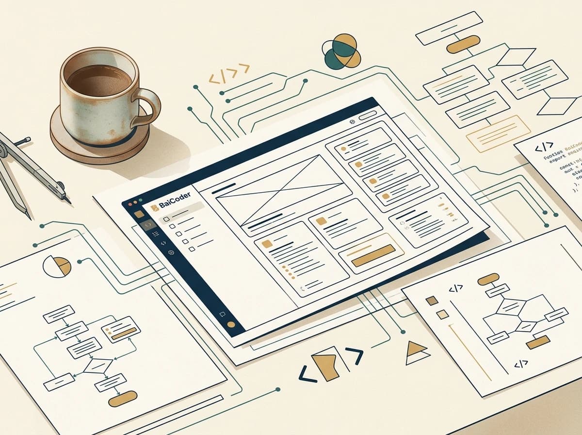 BaiCoder architectural design workspace